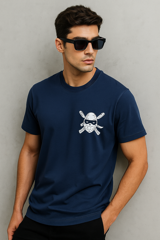 Anime Back Graphic T-shirt with Japanese Letters